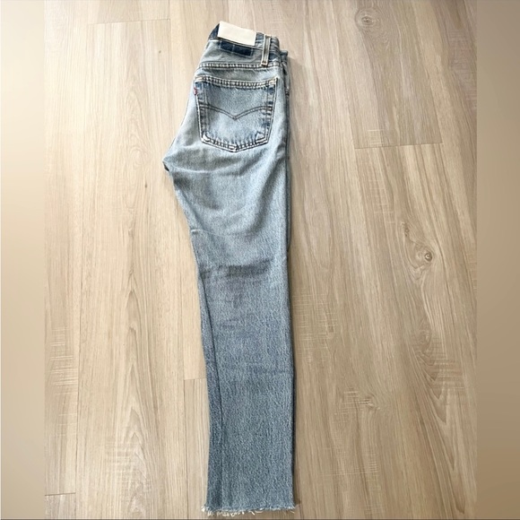 Redone vintage levi’s 501 high rise skin jean size 24 - Picture 3 of 11